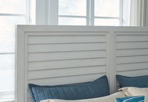 American Woodcrafters Dunescape Queen Panel Headboard Painted White
