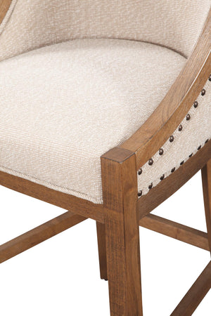 American Woodcrafters Michelle 36-Inch Wood Frame Stool Warm Brown Distressed