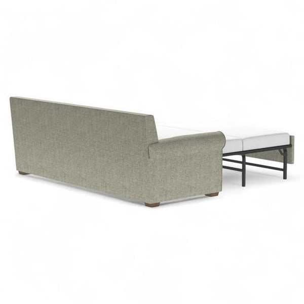 American Leather Gaines 94 Inch Apollo Natural Fabric King Comfort Sleeper with Mink Finish
