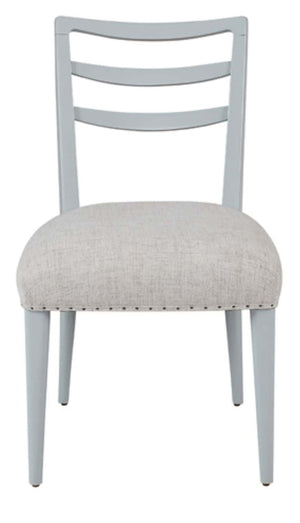 Heritage Coastal Breeze Living Ladderback Dining Chair with Nailhead Trim in Ocean Finish