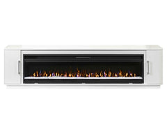 Martin Furniture Uptown Crisp White 84 Inch Fireplace TV Stand
