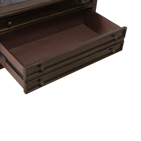 Liberty Furniture Arden Road Square Collector Cocktail Table in Satin Cherry