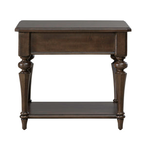 Liberty Furniture Arden Road Drawer End Table in Satin Cherry