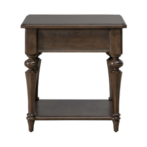 Liberty Furniture Arden Road Drawer End Table in Satin Cherry