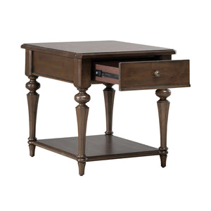 Liberty Furniture Arden Road Drawer End Table in Satin Cherry