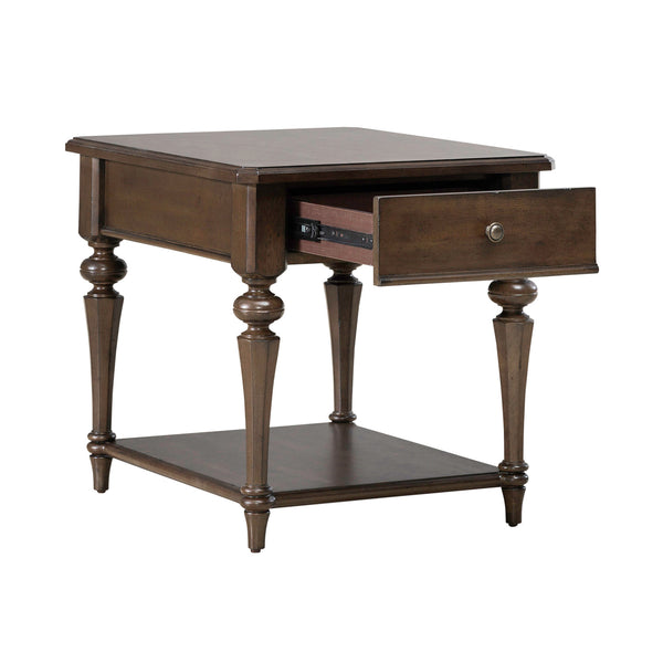Liberty Furniture Arden Road Drawer End Table in Satin Cherry