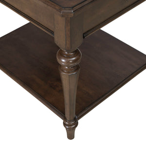 Liberty Furniture Arden Road Drawer End Table in Satin Cherry