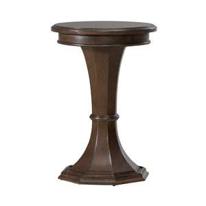 Liberty Furniture Arden Road Round Chairside Table in Satin Cherry
