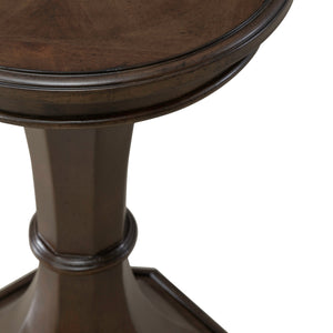 Liberty Furniture Arden Road Round Chairside Table in Satin Cherry