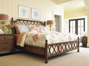 Bali Hai by Tommy Bahama Home King Rattan Bed