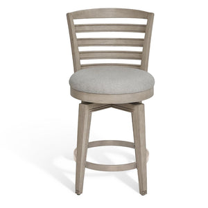 American Woodcrafters Heritage Coast Round 5-Piece Counter-Height Dining Set Sea Oat