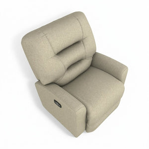 Best Chair Nika Manual Fabric Rocker Recliner in Cappucino