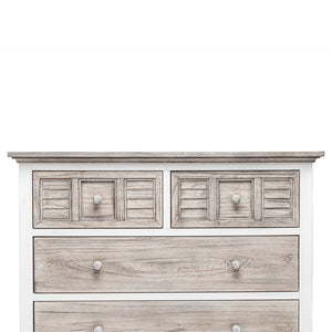Seawinds Islamorada Dapple Grey Finish 4-Drawer Chest