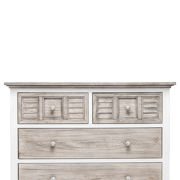 Seawinds Islamorada Dapple Grey Finish 4-Drawer Chest