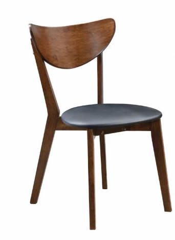 Coaster Jedda Wood Dining Side Chair Dark Walnut