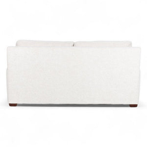 American Leather Lyons 69 Apollo Dakota Cream Fabric Twin Loveseat Sleeper with Mink Finish
