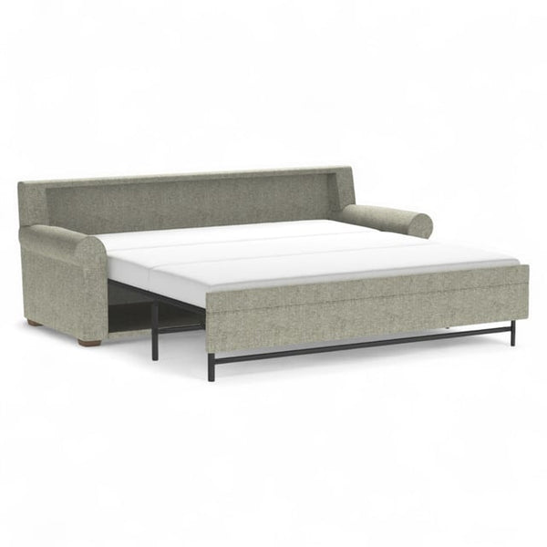 American Leather Gaines 94 Inch Apollo Natural Fabric King Comfort Sleeper with Mink Finish