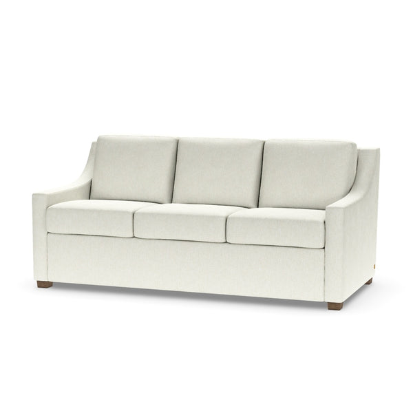 American Leather Perry Comfort Sleeper Queen Plus Size 3-Seat Sofa in Handwoven Beige