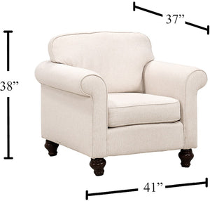 Craftmaster Essentials Casual Stationary Fabric Content Armchair with Manhattan Finish
