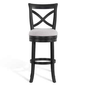 American Woodcrafters Booker X-Back Wooden Counter Stool Black