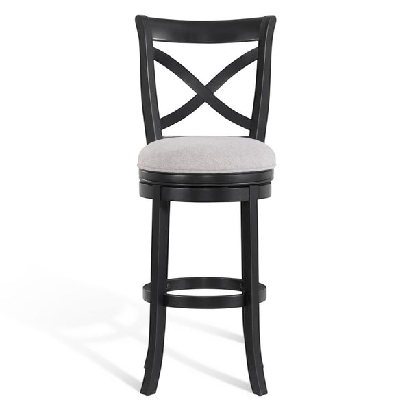 American Woodcrafters Booker X-Back Wooden Counter Stool Black
