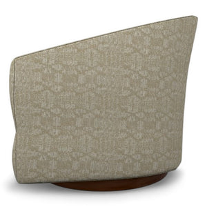 Best Chair Ennely Linen Fabric Swivel Barrel Chair