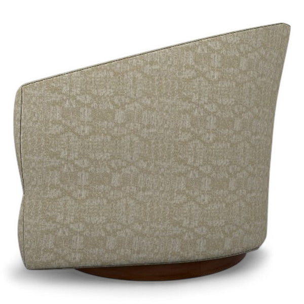 Best Chair Ennely Linen Fabric Swivel Barrel Chair