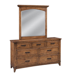 American Woodcrafters Oakdale Mirror Honey Oak