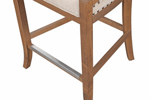 American Woodcrafters Michelle 36-Inch Wood Frame Stool Warm Brown Distressed