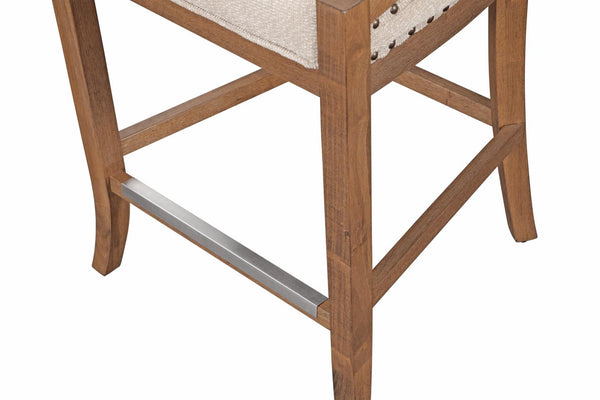 American Woodcrafters Michelle 36-Inch Wood Frame Stool Warm Brown Distressed