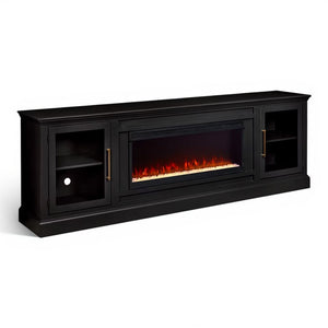 Aspen Home Byron Black 98 inch Fireplace Console