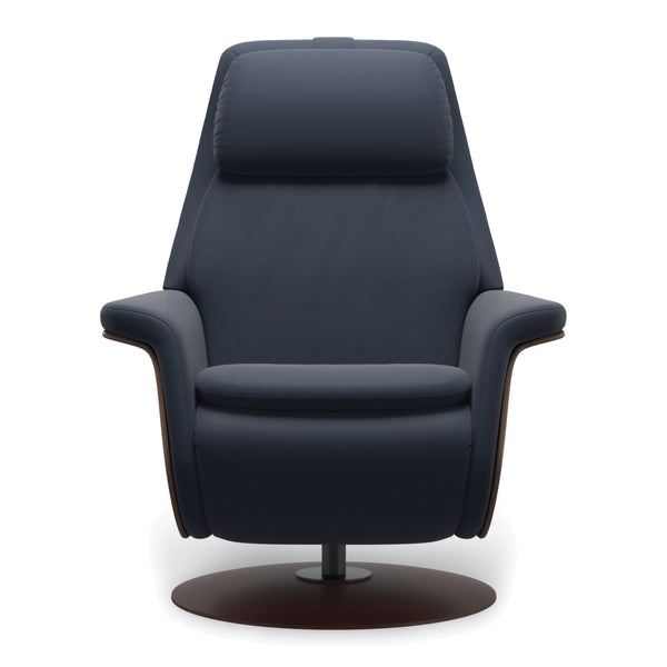 Stressless Sam Power Recliner in Paloma Oxford Blue
