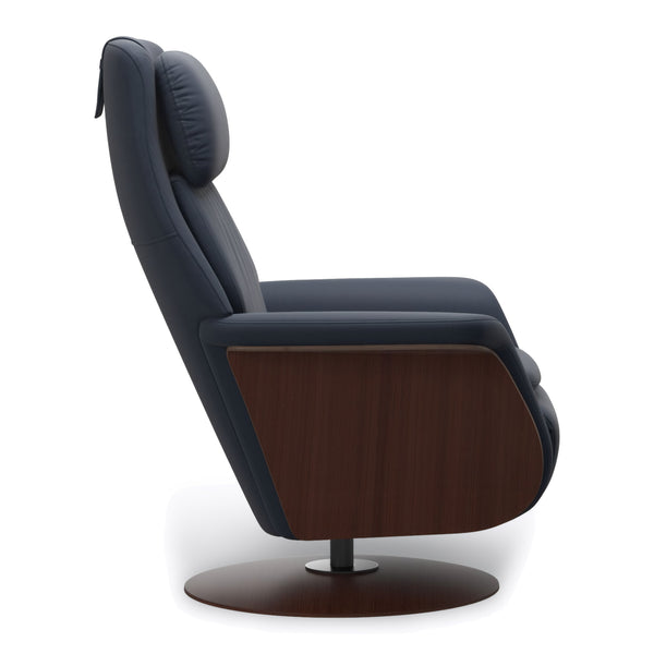 Stressless Sam Power Recliner in Paloma Oxford Blue