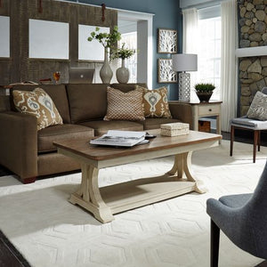 Liberty Furniture Farmhouse Reimagined End Table with Baskets