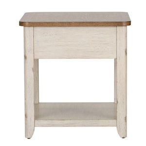 Liberty Furniture Farmhouse Reimagined End Table with Baskets