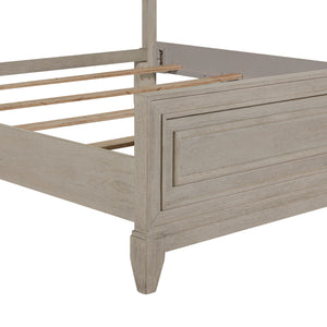 Liberty Furniture New Haven Queen Panel Bed in Sanctuary White