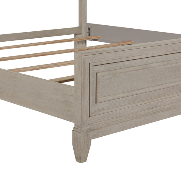 Liberty Furniture New Haven Queen Panel Bed in Sanctuary White