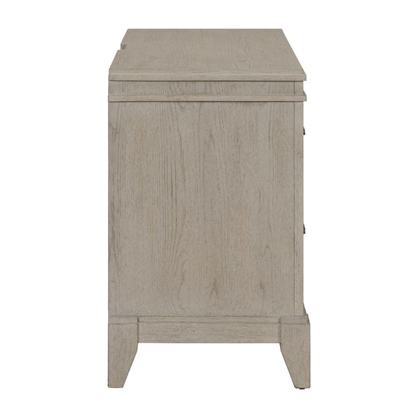 Liberty Furniture New Haven 2-Drawer Nightstand with Charging Station in Sanctuary White