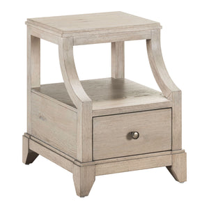 Liberty Furniture New Haven Chairside Table in Sanctuary White