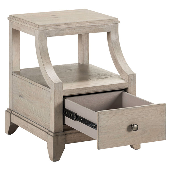 Liberty Furniture New Haven Chairside Table in Sanctuary White