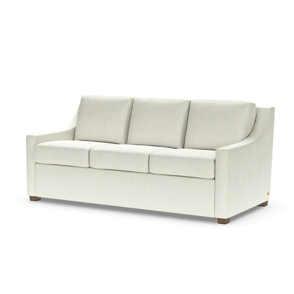 American Leather Perry Comfort Sleeper Queen Plus Size 3-Seat Sofa in Handwoven Beige