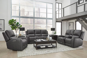 Parker House Belmont Autumn Fog Leather Zero-Gravity Power Recliner
