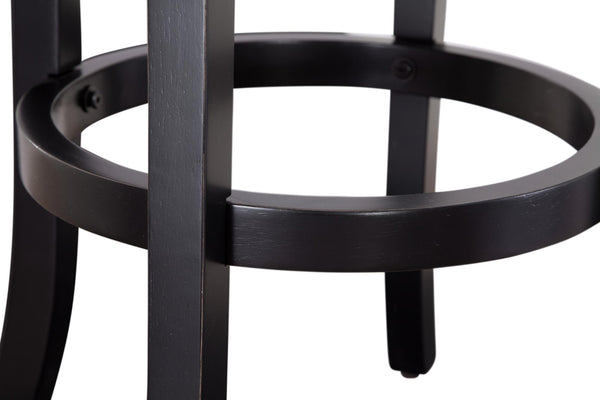 American Woodcrafters Booker X-Back Wooden Counter Stool Black