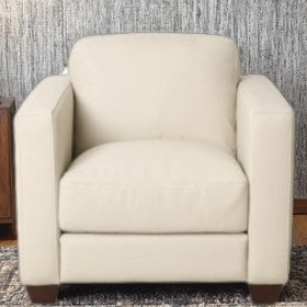 Hudsons Furniture Shilo Leather Chair in Oslo Pebble