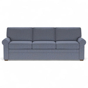 American Leather Gaines 94 Inch Tonic Indigo Fabric King Comfort Sleeper with Mink Finish