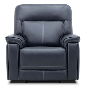 Moto Motion Harmony Recliner with Home Theater Immersive Multi Media, Air Massage, 3-Zone Heating & Zero Gravity In Sorrento Ocean Leather