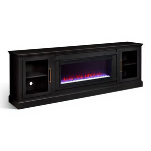 Aspen Home Byron Black 98 inch Fireplace Console