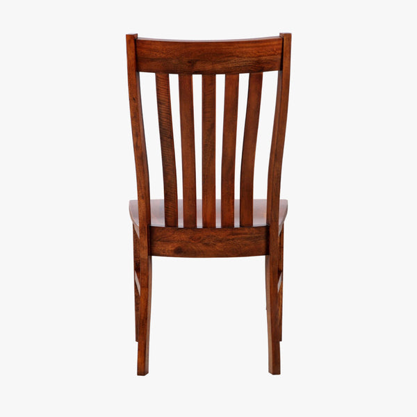 napa furniture whistler retreat dining table with extension & 4 side chairs set in warm cherry