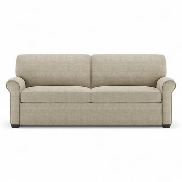 American Leather Gaines 78 Inch Apollo Natural Fabric Queen Comfort Sleeper with Mink Finish
