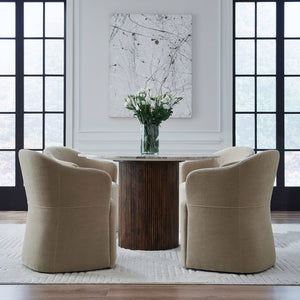 Liberty Furniture Accent Dining Chair with Casters in Wicker